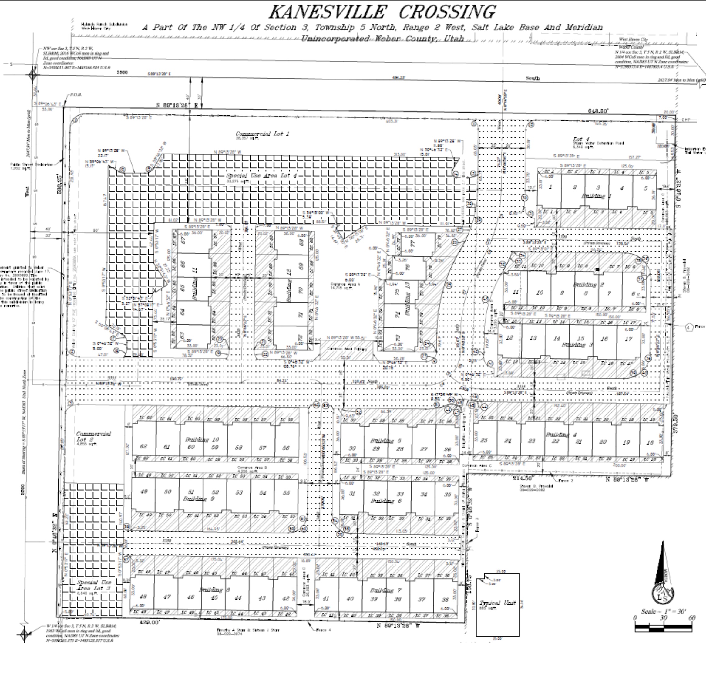 Kanesville Townhomes plat map